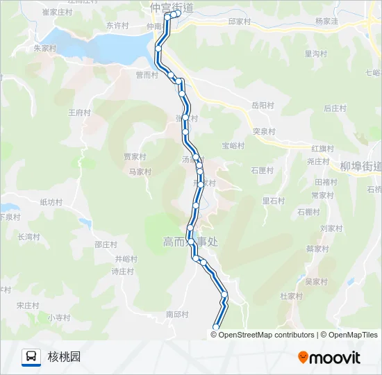 88路支线8 Bus Line Map