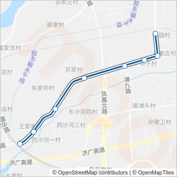 97路临时区间 Bus Line Map