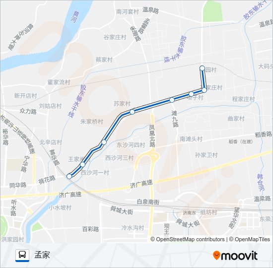 97路临时区间 Bus Line Map