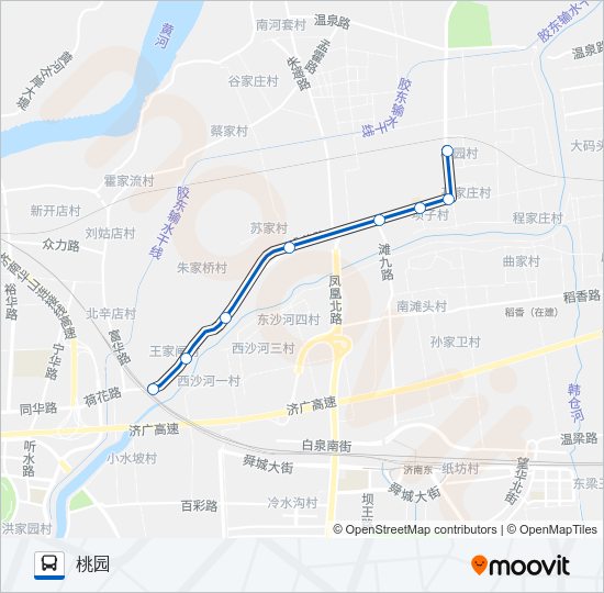 97路临时区间 Bus Line Map