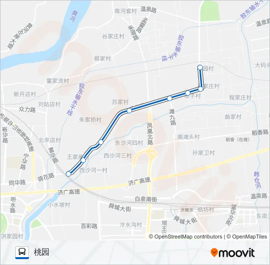 97路临时区间 Bus Line Map