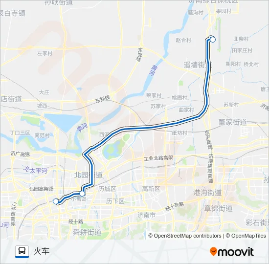 公交机场大巴1号路的线路图