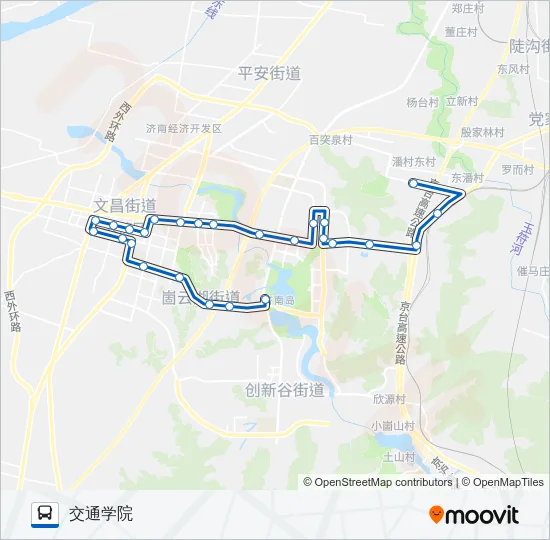 长清K101路 Bus Line Map