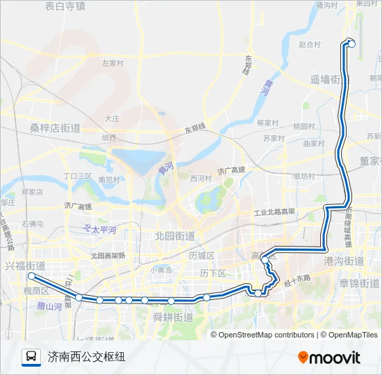 机场快速专线2号线 Bus Line Map