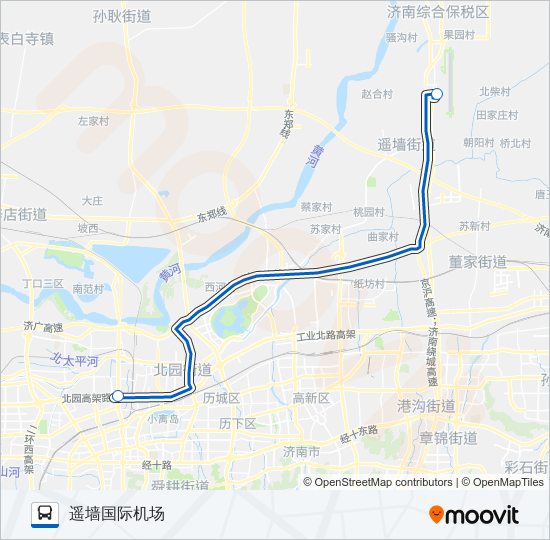 机场大巴长途汽车站线 bus Line Map