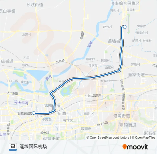 公交机场大巴长途汽车站路的线路图