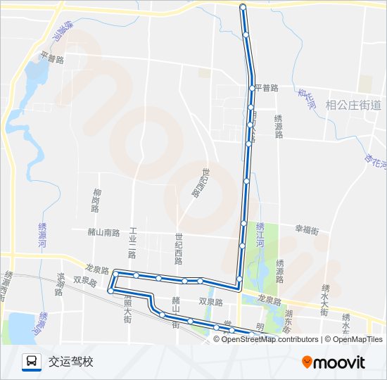 章丘1路 bus Line Map