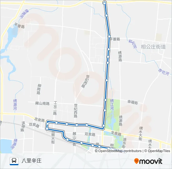 章丘1路 Bus Line Map