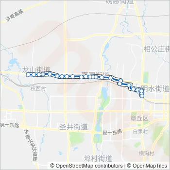章丘2路 Bus Line Map