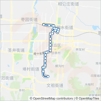 章丘3路 Bus Line Map