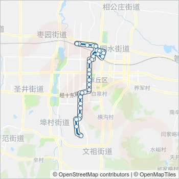 章丘3路 Bus Line Map