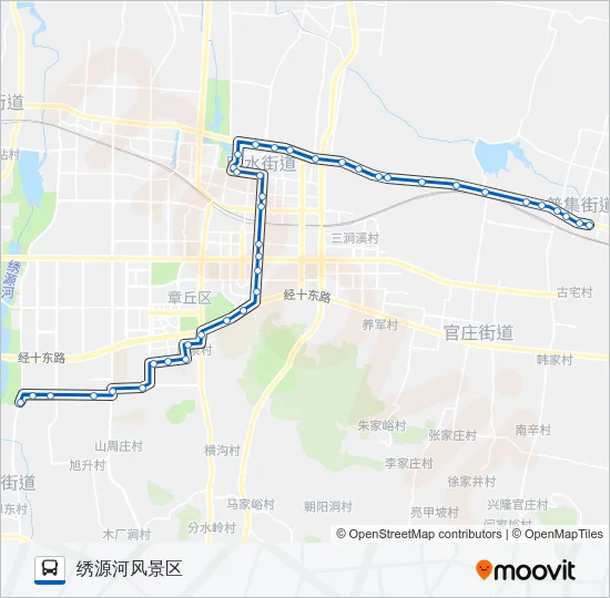 章丘5路 Bus Line Map