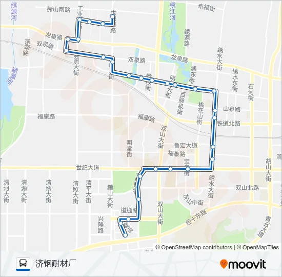 章丘6路 Bus Line Map