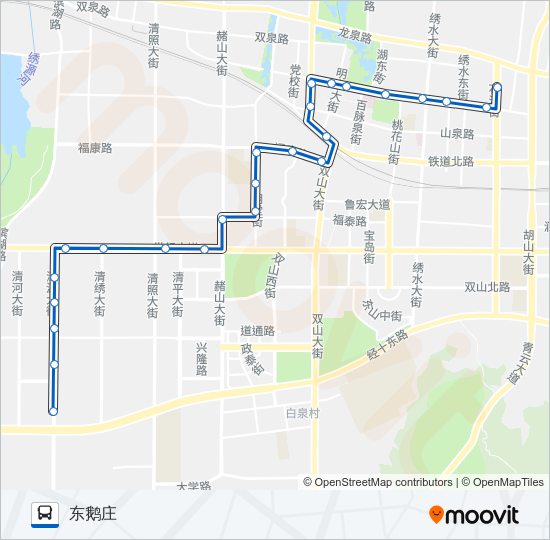 公交章丘7路的线路图