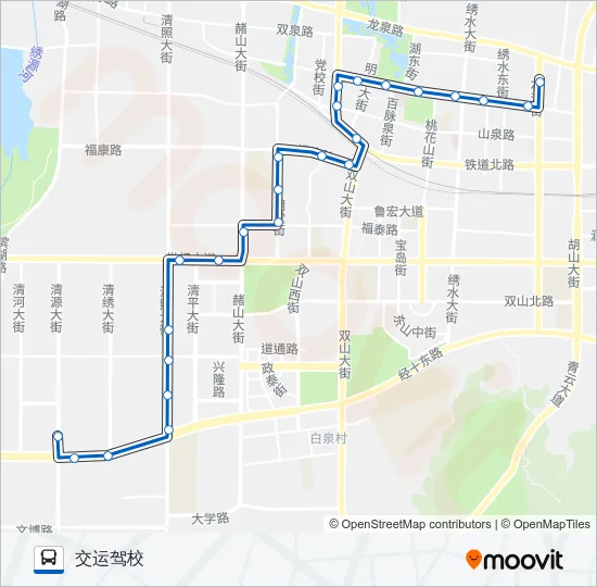 章丘7路 Bus Line Map
