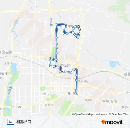 公交章丘8路的线路图