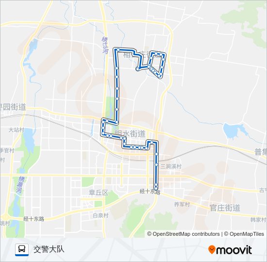 章丘8路 Bus Line Map