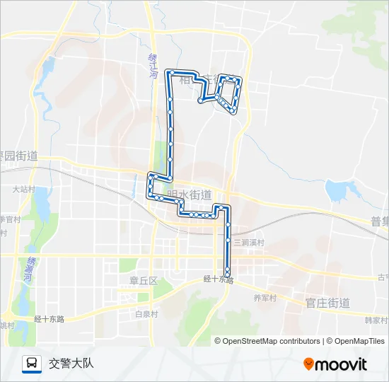 章丘8路 Bus Line Map