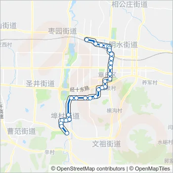 章丘10路 Bus Line Map