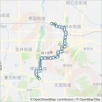 章丘10路 Bus Line Map