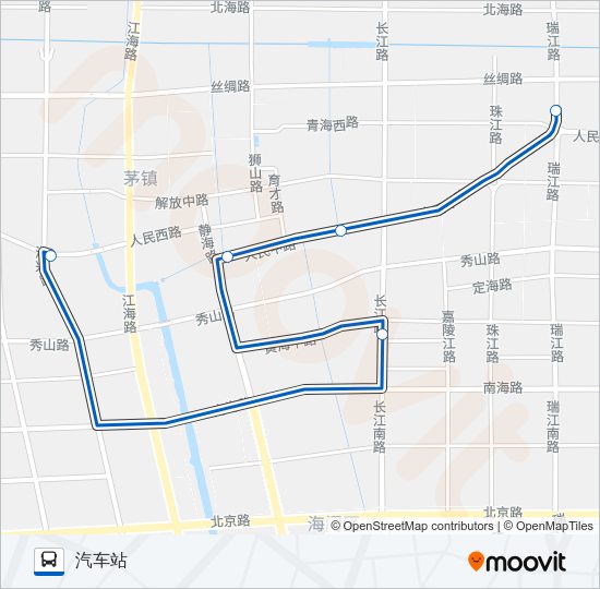 海门2路 Bus Line Map