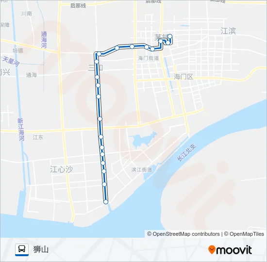 海门7路 Bus Line Map