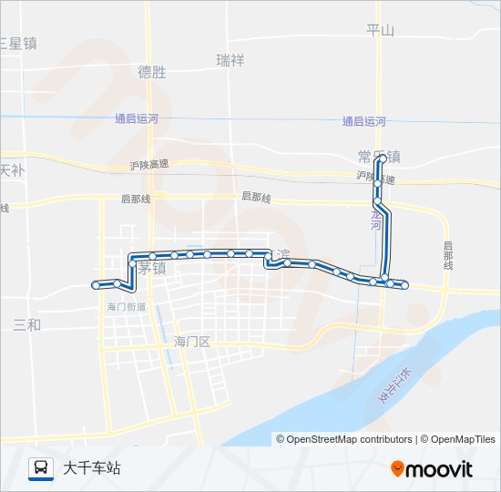 海门101路route Schedules Stops Maps 大千车站