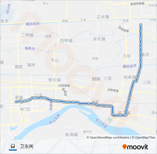 海门202路 Bus Line Map