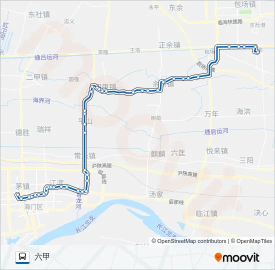 海门203路 Bus Line Map