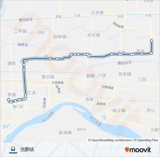 公交海门205路的线路图