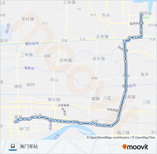 海门206路 Bus Line Map