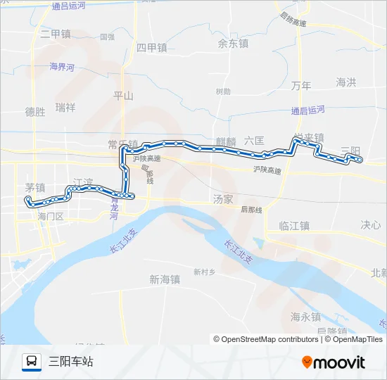 海门207路 Bus Line Map
