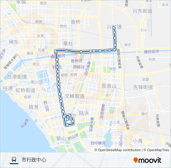 公交11路的线路图