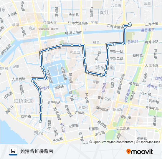 公交16路的线路图