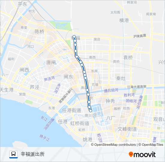 公交17路的线路图