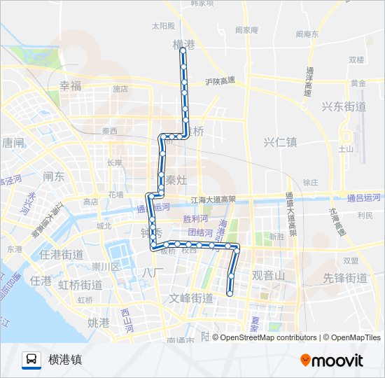 公交21路的线路图