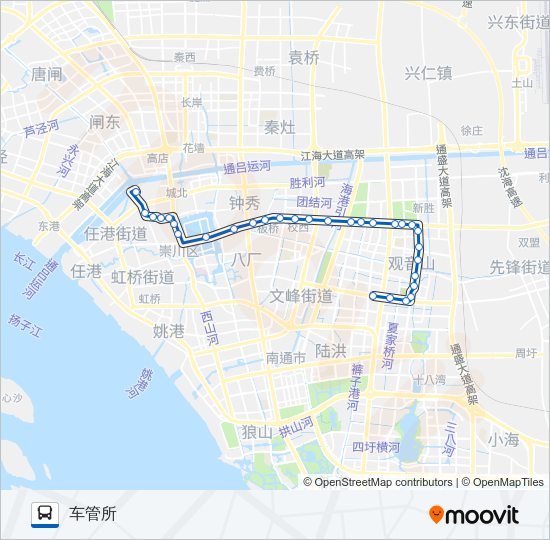 公交36路的线路图