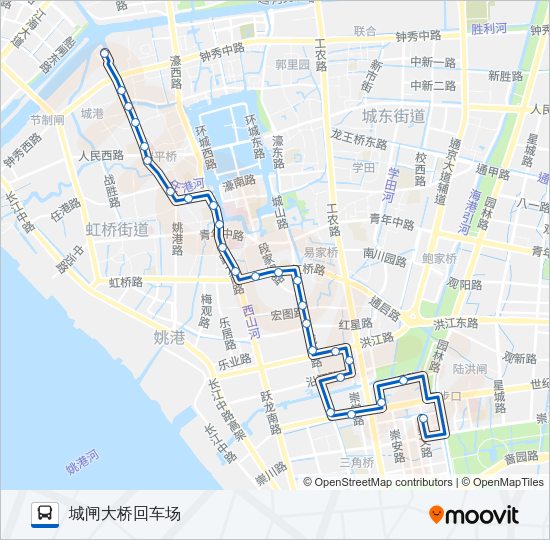 公交38路的线路图