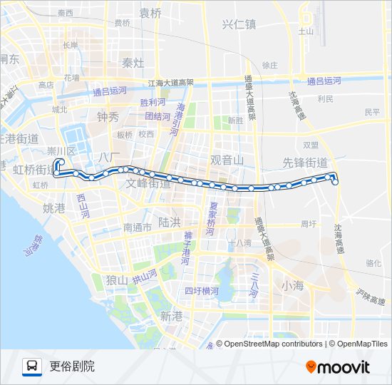 公交42路的线路图