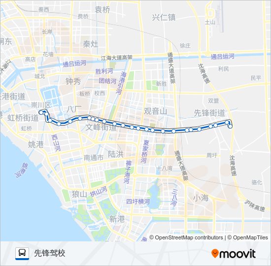 公交42路的线路图