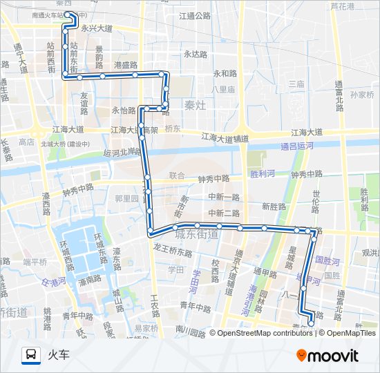 公交44路的线路图