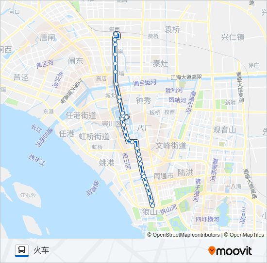 公交45路的线路图