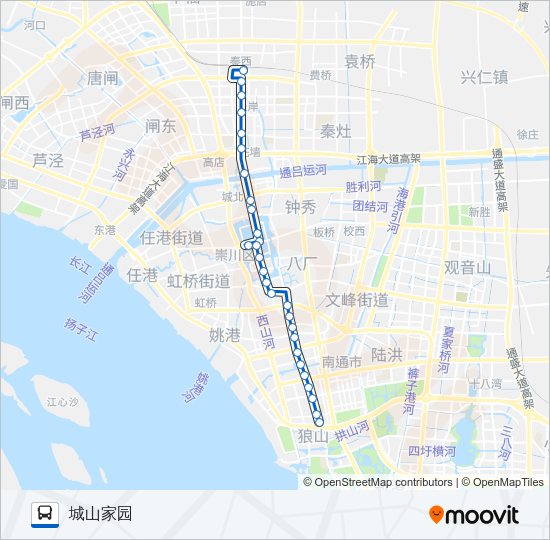 公交45路的线路图