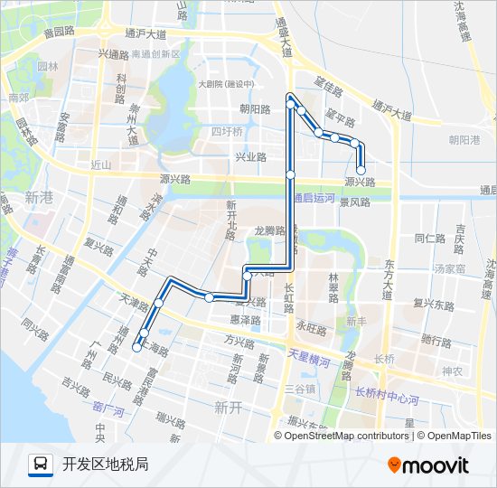 公交46路的线路图