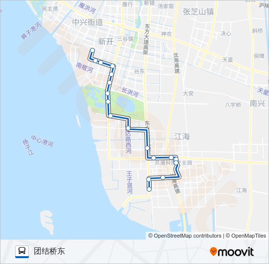 公交50路的线路图