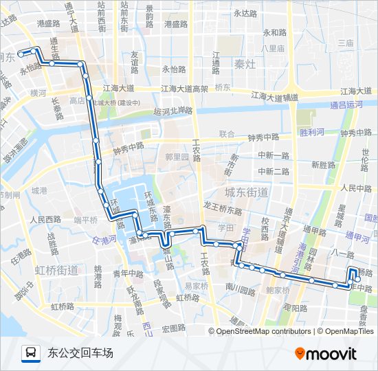 公交51路的线路图