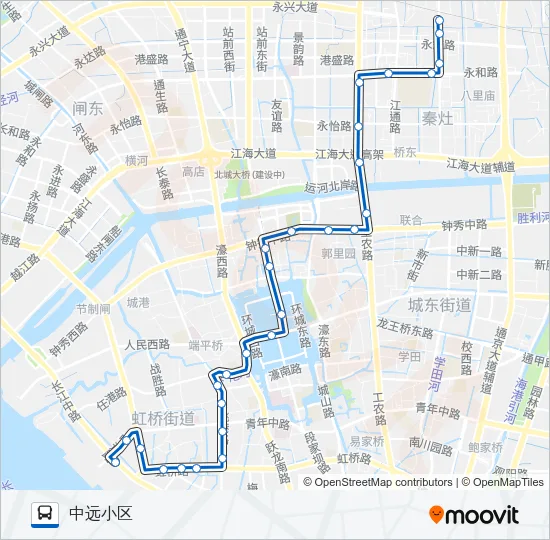 52路 Bus Line Map
