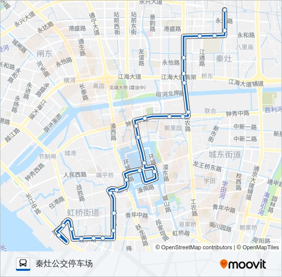 公交52路的线路图