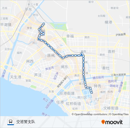 公交55路的线路图