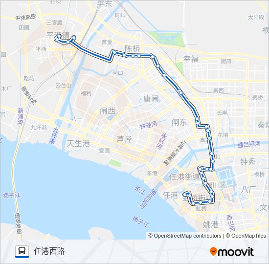 公交57路的线路图